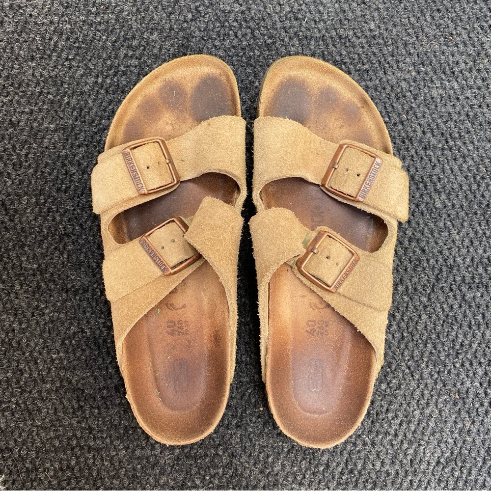 Birkenstock Tan Suede Sandals